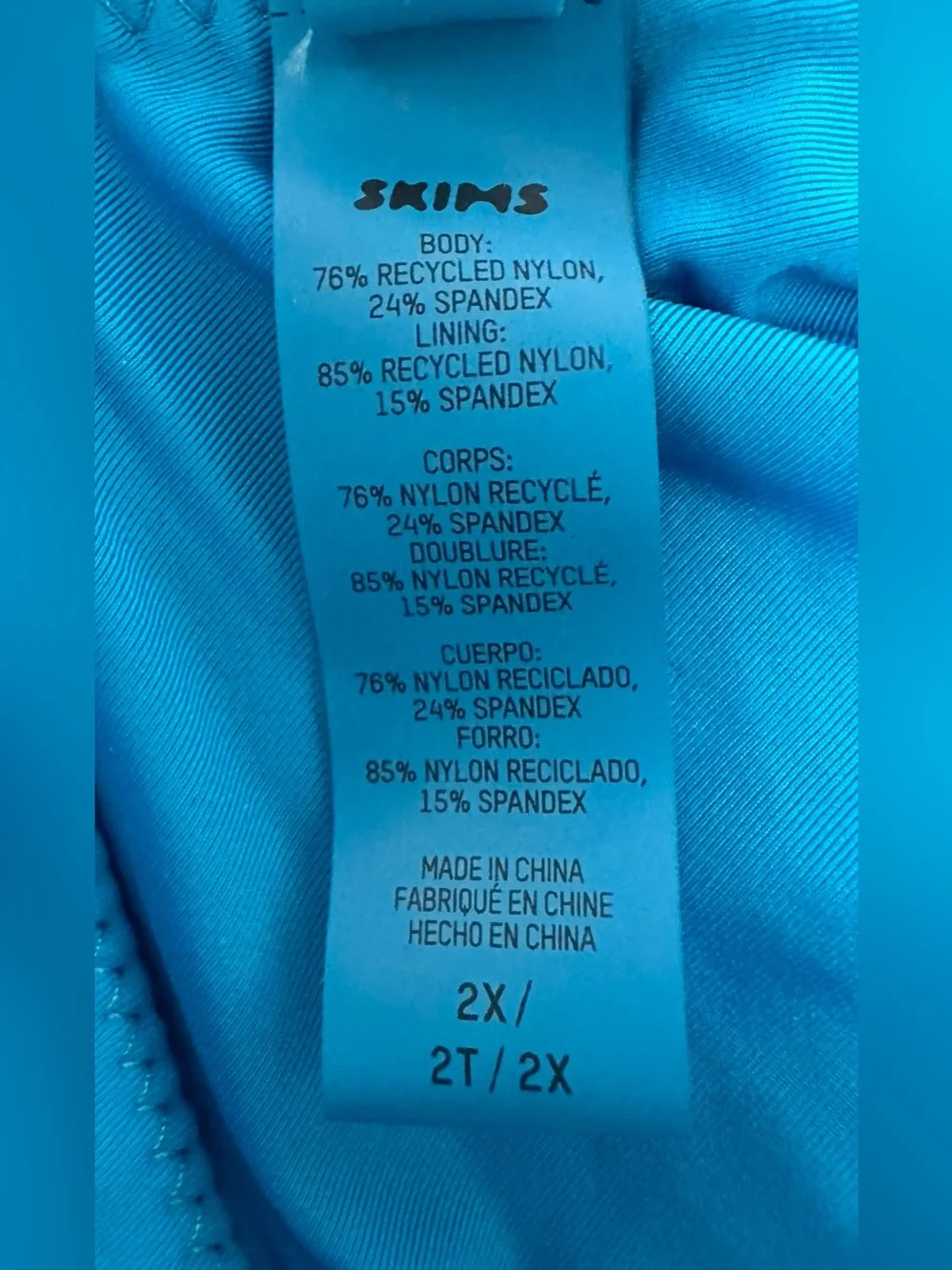 SKIMSPlunge Swim Plunge Top & Mid Weight Bottom Bikini Turquoise